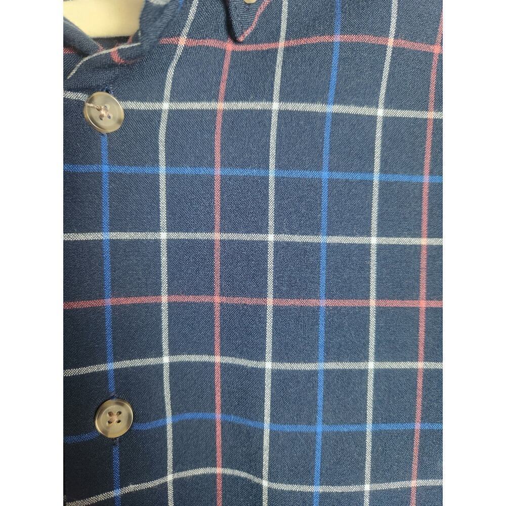 Mizzen + and Main Mens plaid button down shirt sz XL trim fit Careerwear casual - Picture 2 of 8